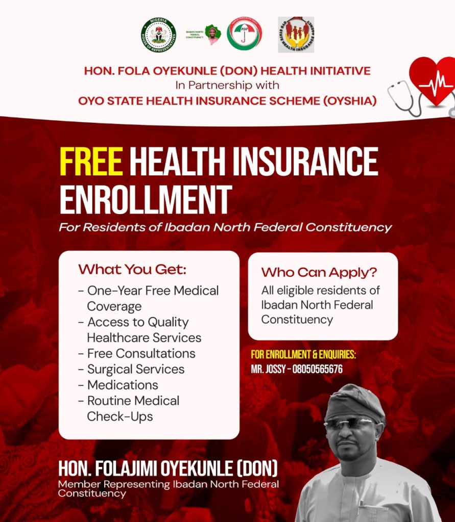 Oyekunle Partners OSHIA to Enroll Ibadan North Residents in Free One-Year Health Insurance Scheme