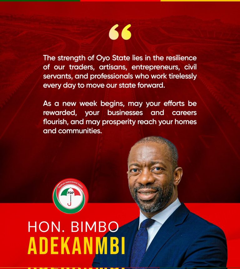 From Service to Statesmanship: Why Bimbo Adekanmbi Is Oyo State’s Next Big Hope