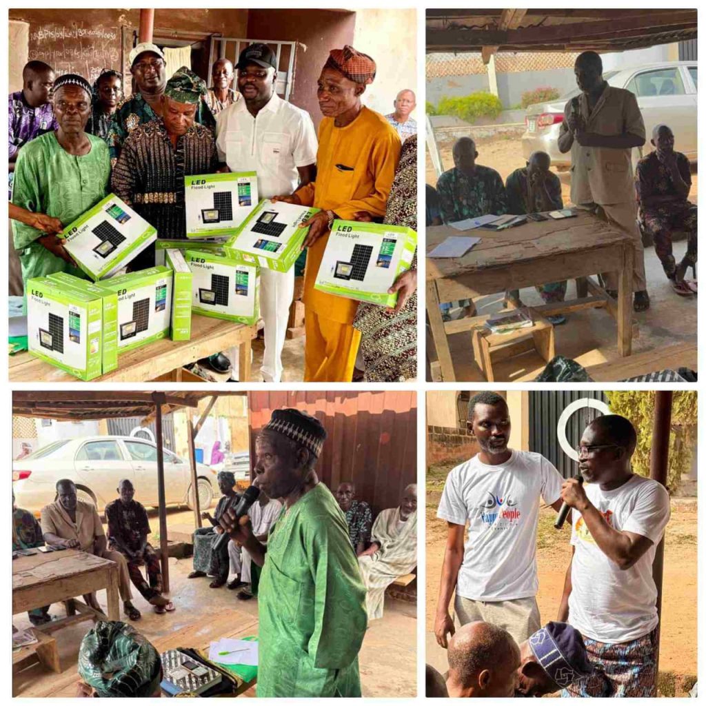 Hon. Waheed Akintayo Expands Solar Streetlight Project, Illuminates More Communities to Boost Security and Local Economy