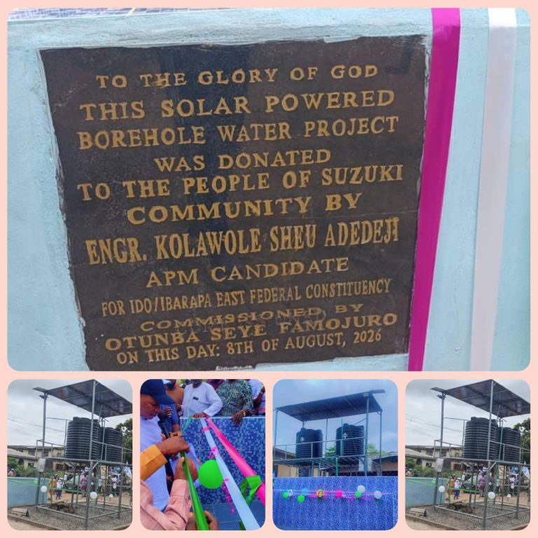 KSA Commissions Multi-Million-Naira Solar-Powered Borehole, Tackles Water Scarcity in Eruwa