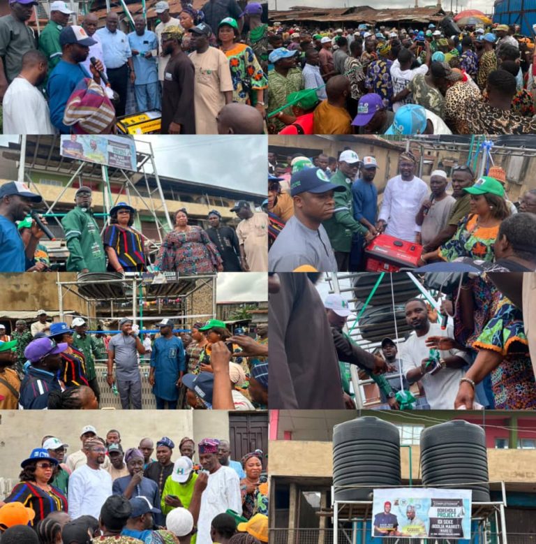 Hon. Babajide Gabriel Commissions Six Motorised Boreholes, Bridge, Community Gate Across Ibadan North Constituency II