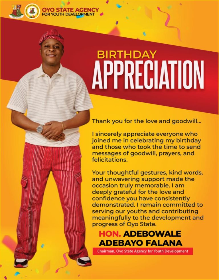 Falana Expresses Heartfelt Gratitude for Birthday Wishes, Reaffirms Commitment to Youth Devt