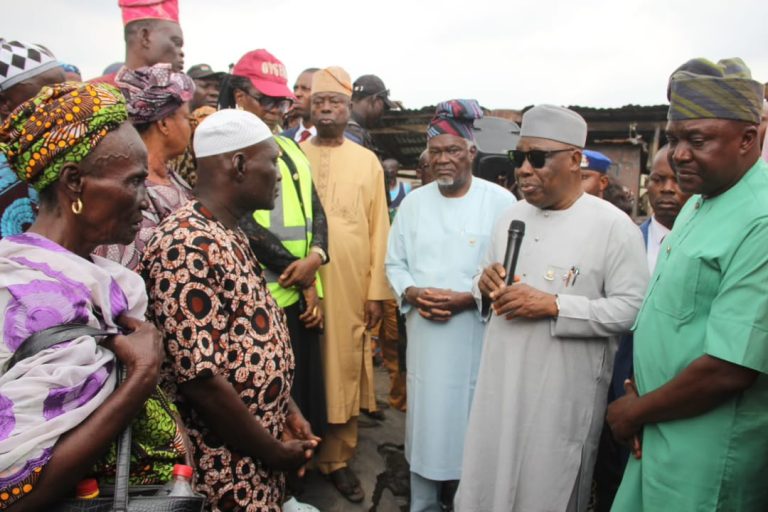 Oranyan Market fire: Oyo Acting Governor Visits, Promises Support For Victims