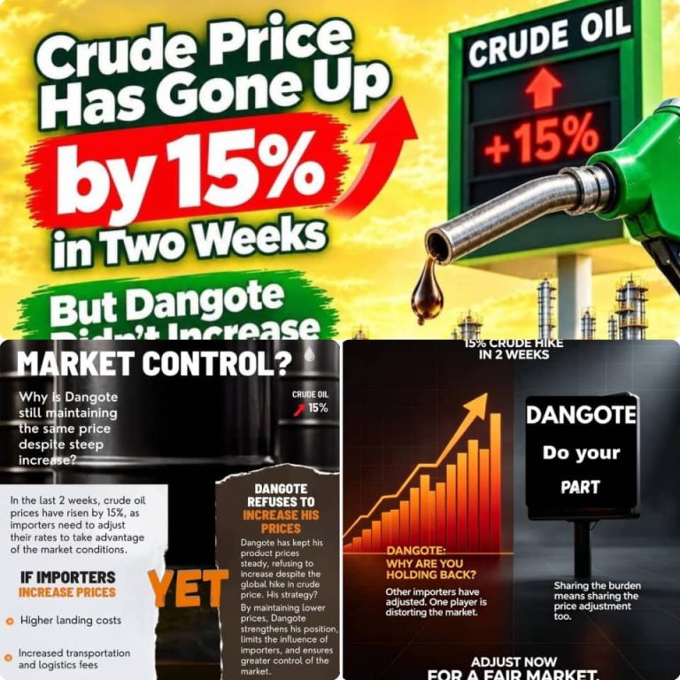 Dangote Refinery Commended for Maintaining Stable Fuel Prices Amid Global Crude Oil Price Hike