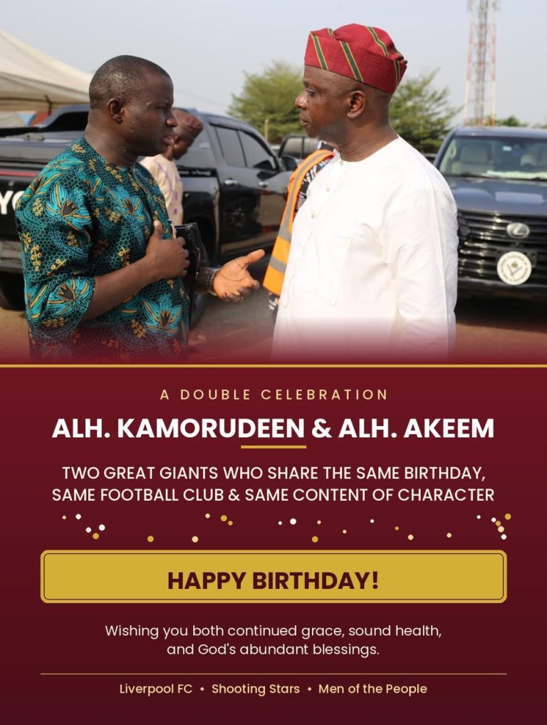 Kamorudeen, Akeem Azeez: Two Leaders, One Birthday, Same Football Passion, Shared Values
